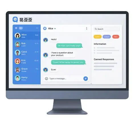 易歪歪电脑版客服工作台界面